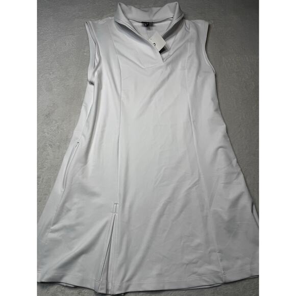 Sailor-Sailor White Performance Shift Dress Sleeveless Tennis Pickleball XL - Picture 1 of 12